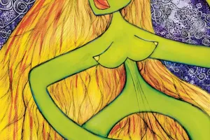 mujer-guitarra-verde